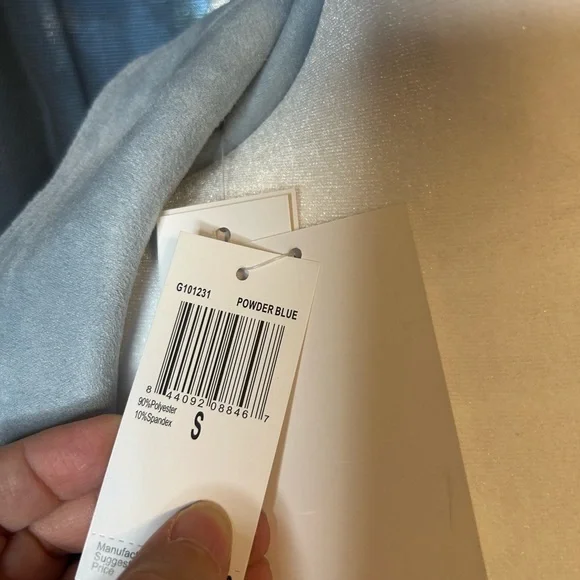 Magaschoni Sky Blue Trench Coat - Picture 9 of 9